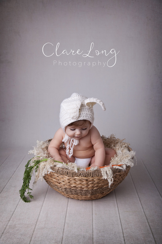 Clare Long Photography Bexley Kent photographer Sitter session Bunny ears easter rabbit carrot