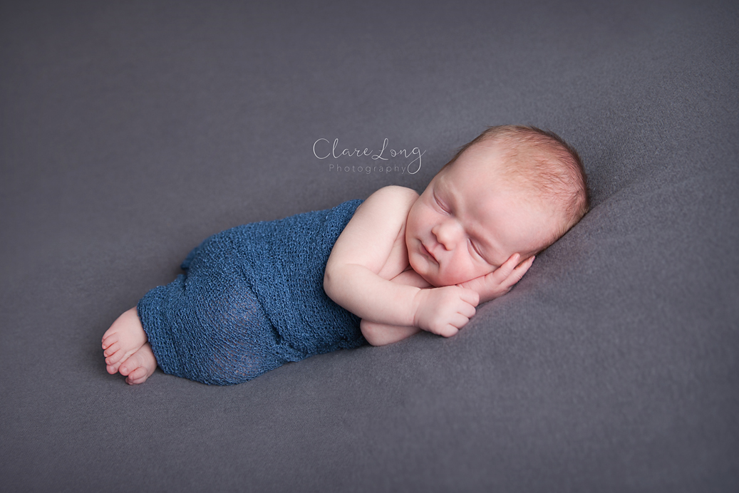 Clare Long Photography Newborn Photography Kent grey and blue