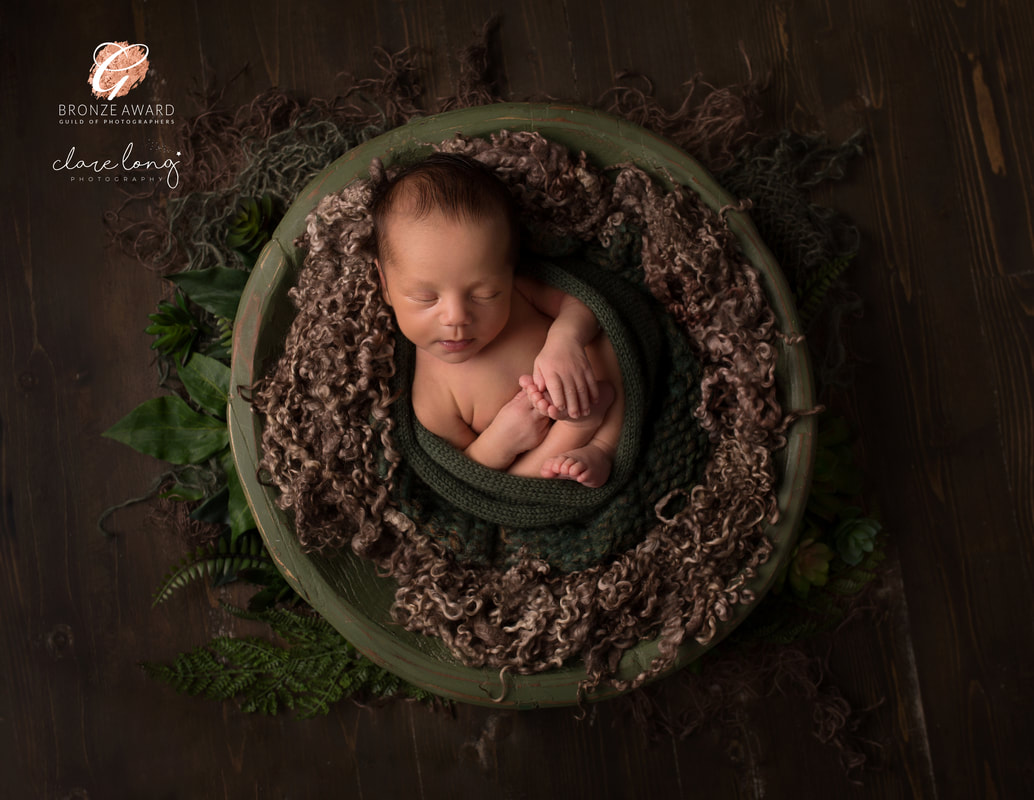Newborn Photography kent Greens baby boy bowl