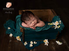 Newborn baby kent sleeping blossoms photoshoot sidcup